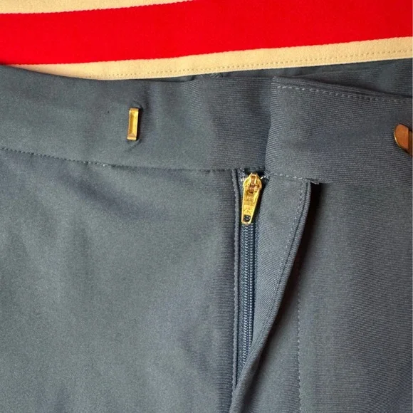 Tracksmith Mens Running Pants Slate Blue Pleated Tapered Track Trousers Large - Picture 11 of 15